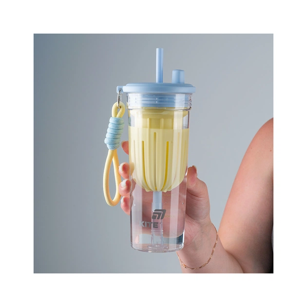 Пляшка для води Kite 650 мл, жовто-блакитний (K25-1219-3) - picture 8