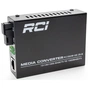 Медіаконвертер RCI 1G, 20km, SC, RJ45, Tx 1550nm standart size metal case (RCI502W-GE-20-B) - зменшене зображення 1
