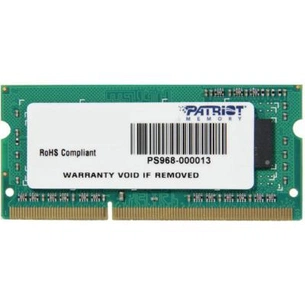 Модуль пам'яті для ноутбука SoDIMM DDR3 4GB 1333 MHz Patriot (PSD34G133381S) зображення 1