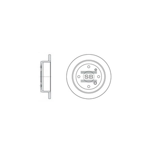 Гальмівний диск HI-Q SD3008 зображення 1