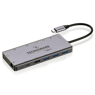 Порт-реплікатор TECNOWARE Dock Station USB TYPE-C 13 in 1 Adapter HUB (FHUB17692) зображення 1