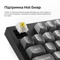 Клавіатура Keychron K10 Max Keychron Super Banana Switch RGB UA Black (K10M-H4-UA) - зменшене зображення 12