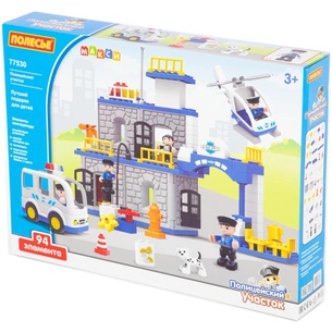 Конструктор Polesie Максі Поліцейська ділянка 94 елементи (77530) зображення 1