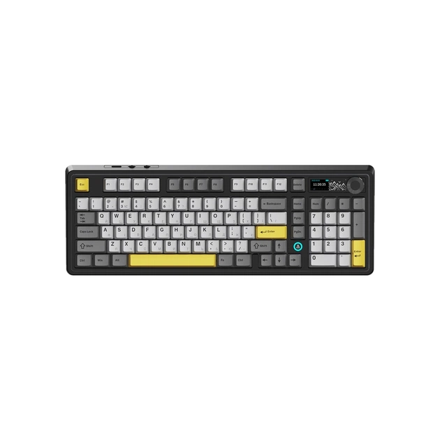 Клавіатура Ajazz AK980 Clear Sky Switch RGB Wireless/Bluetooth/USB Black (AK980-CS-BGY) - зображення 1