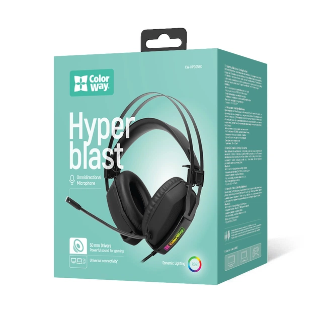 Гарнітура СolorWay Hyperblast RGB Black (CW-HPG05BK) - зображення 5