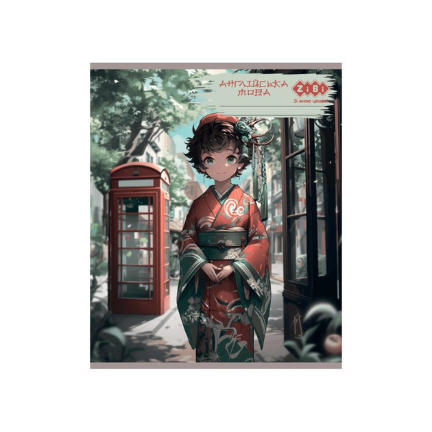 Зошит ZiBi набір учнівських ANIME 48 аркушів клітинка 10 штук, 8 предметів (ZB.1704-99) - picture 4