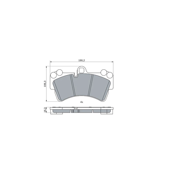 Тормозные колодки Bosch 0 986 424 739 - изображение 6