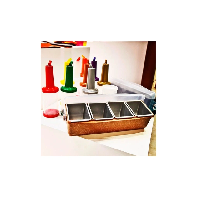 Пляшка з гейзером The Bars 1 л прозора, червона кришка (PM01R) - picture 2