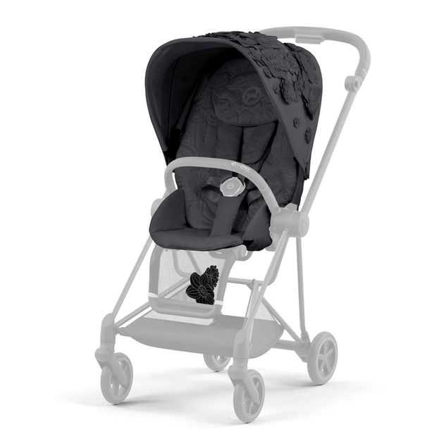 Набір текстилю для коляски Cybex Mios Simply Flowers Grey (521002879) - изображение 1