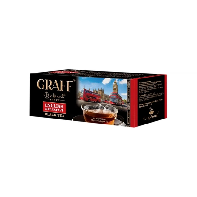 Чай Graff English Breakfast 20х2 г (4820279610016) - изображение 1