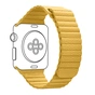 Ремінець до смарт-годинника Armorstandart Leather Loop для Apple Watch 49/46/45/44/42 (Series 1-3) Yellow (ARM57842) - зменшене зображення 1