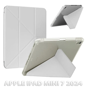 Чохол до планшета BeCover Ultra Slim Origami Transparent Apple iPad Mini 7 2024 Gray (712935) зображення 1