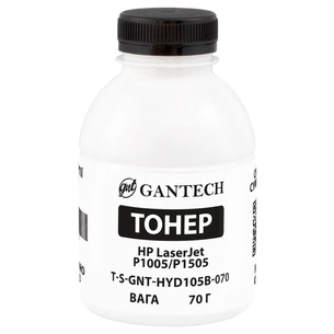 Тонер HP LJ P1005/P1505, bottle 70g Gantech (TSM-HYD105B-070) изображение 1