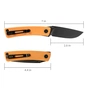Нож SRM Air, Orange G10, Black Stonewash (105M-GJ) - уменьшенное изображение 10