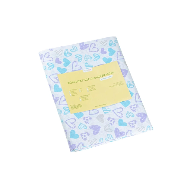 Дитячий постільний набір Home Line Сердечки лавандово-бірюзовий (193595) - picture 2