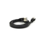 Патч-корд 1м UTP cat.7, CU, RJ45, плоский, black Weepda (PCMF-CU7/1.0Bk) - уменьшенное изображение 1