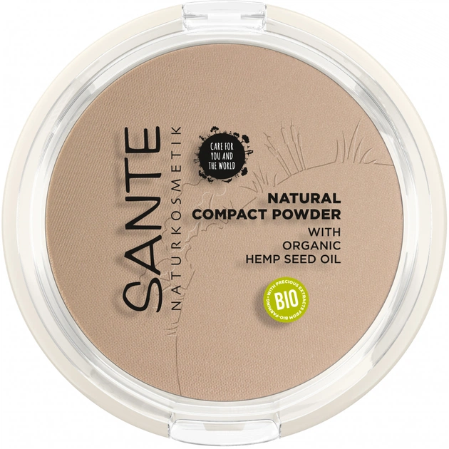 Пудра для обличчя Sante Natural Compact Powder 02 - Neutral Beige 9 г (4025089085386) - picture 1