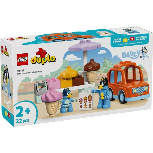 Конструктор LEGO DUPLO Bluey Подорож із морозивом із Блуї (10458) - зображення 1