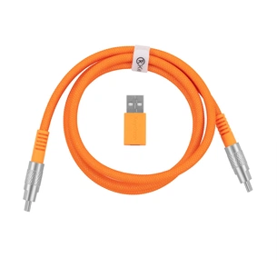 Дата кабель USB-C + USB A to USB-C 1.0m Double-Sleeved Geek orange Keychron (CAB22_KEYCHRON) зображення 1