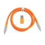 Дата кабель USB-C + USB A to USB-C 1.0m Double-Sleeved Geek orange Keychron (CAB22_KEYCHRON) - зменшене зображення 1