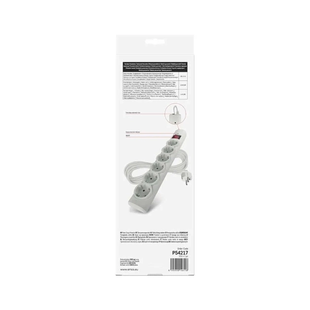 Мережевий подовжувач EMOS P54217 - зображення 4