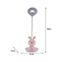 Настільна лампа Kite Bunny LED з акумулятором, рожева (K24-492-1-2) - зменшене зображення 7