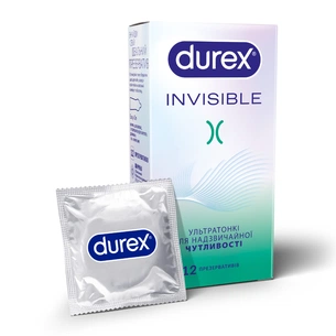 Презервативы Durex Invisible латексные с силиконовой смазкой ультратонкие 12 шт (5052197049619) изображение 1