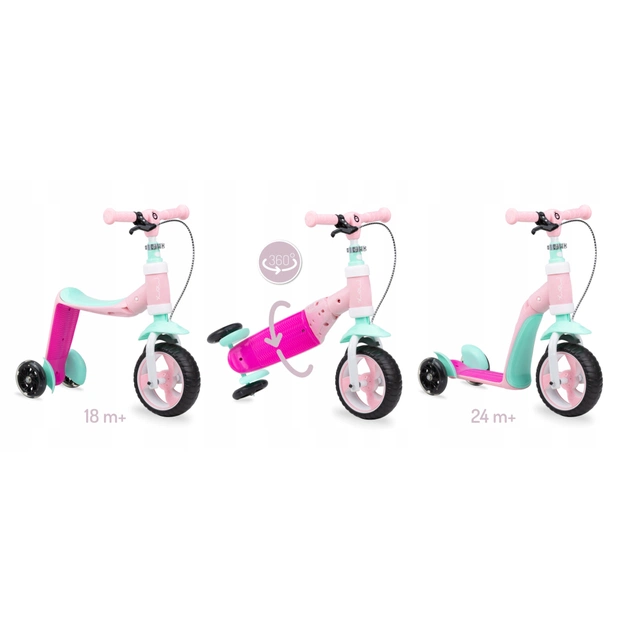 Самокат MoMi Elios 2 в 1 беговел Рожевий (ROBI00030) - picture 3