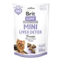 Ласощі для собак Brit Care Mini Treats Liver Detox для малих порід детокс печінки індичка смак чорниця 50 г (8595602578573) - зменшене зображення 1
