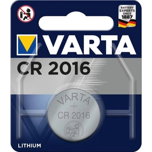 Батарейка Varta CR2016 Lithium * 1 (06016101401) зображення 1