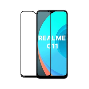 Скло захисне PowerPlant Full screen Realme C11, Black (GL609260) зображення 1