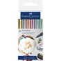 Набір маркерів Faber-Castell тонких металіків для декорування Metallics Marker M (1,5 мм) 12 кольорів (30353) - зменшене зображення 1