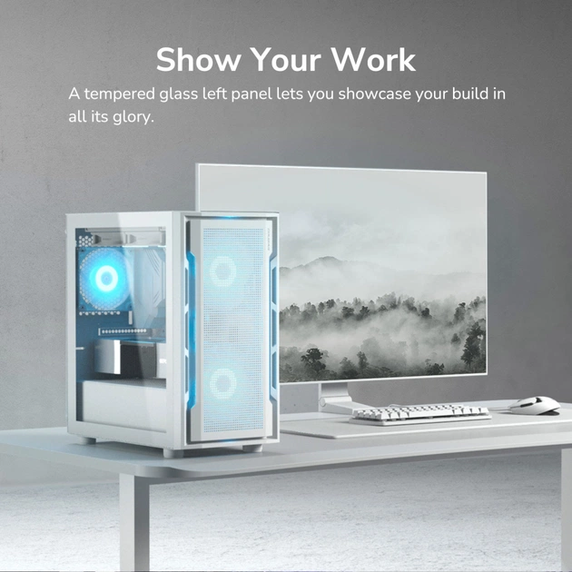 Корпус для ПК Cougar UNIFACE MINI RGB White - изображение 12