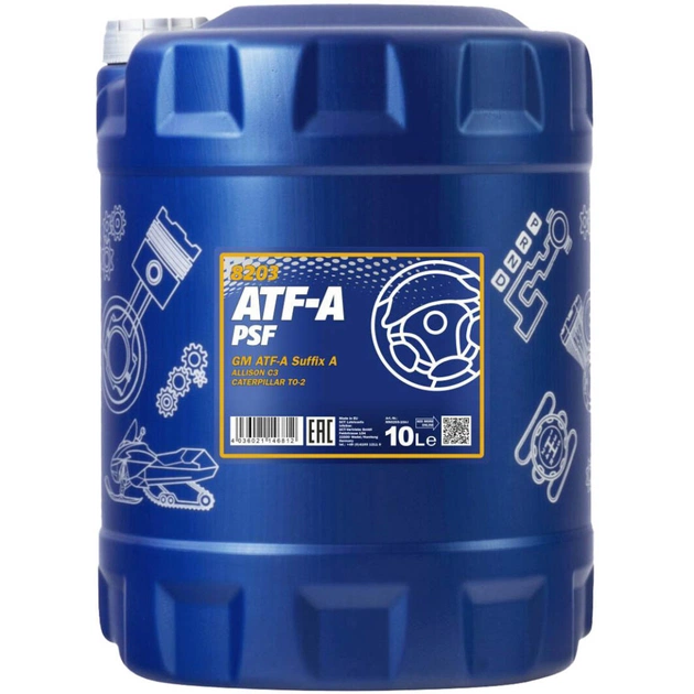 Трансмиссионное масло Mannol ATF-A PSF 10л (MN8203-10) - изображение 1