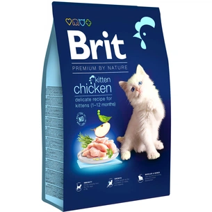 Сухий корм для кішок Brit Premium by Nature Cat Kitten 8 кг (8595602553198) зображення 1