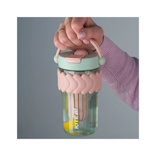 Пляшка для води Kite 700 мл м'ятно-рожевий (K25-1230-3) - picture 7
