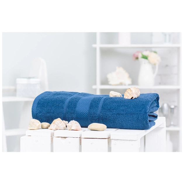 Рушник MirSon банний 5006 SoftNess Kingblue 100x150 см (2200003181241) - зображення 1