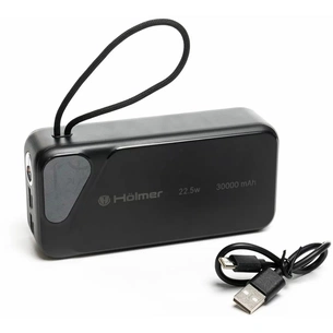 Батарея универсальная Hölmer NRG-02 Cheetah 30000mAh 22.5W Black (NRG-02 Cheetah) изображение 1