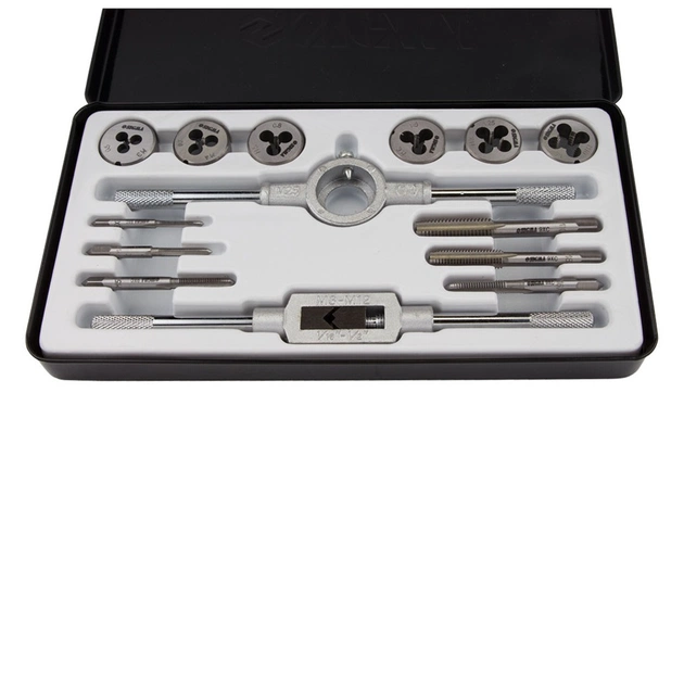 Набір мітчиків і плашок Sigma 14 предм., металевий кейс (1643071) - зображення 4