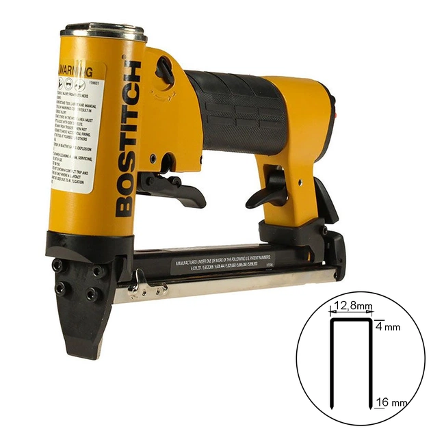 Степлер будівельний Bostitch пневматичний, з подовженим бойком, тип кріплення 80, довжина 4-16 мм (21680B-LN-E) - picture 2