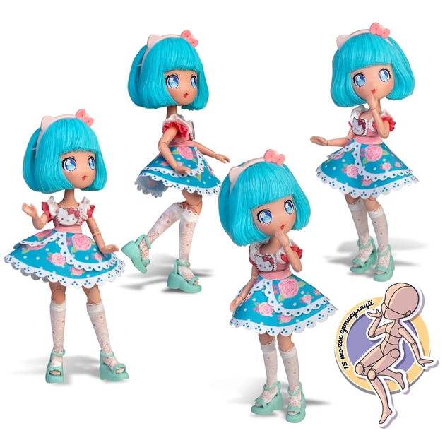 Лялька 4SF Manga Dolls серії Hello Kitty – Красуня Пінк (HKTF0300) - picture 6