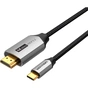 Кабель мультимедійний USB-C to HDMI M 1.0m braided black Vention (CRBBF) - уменьшенное изображение 2