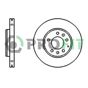 Гальмівний диск Profit 5010-1210 зображення 1