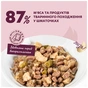 Вологий корм для кішок Delickcious Шматочки з ягнятиною, курячим філе і квасолею спаржевою в желе 85 г (4820269143128) - зменшене зображення 4