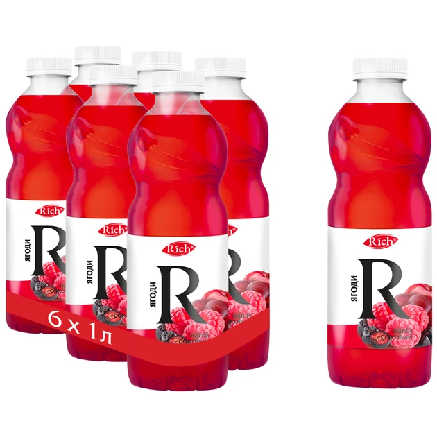 Напій Rich Соковий Ягоди 1 л (4820039354198) - зображення 2