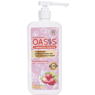 Рідке мило Nata Group Oasis З ароматом полуниці 500 мл (4823112601066) зображення 1