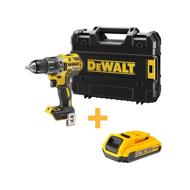 Шуруповерт DeWALT XR Li-Ion 18 В, 70 Нм, кейс + АКБ (DCD791NT+DCB183) - изображение 1