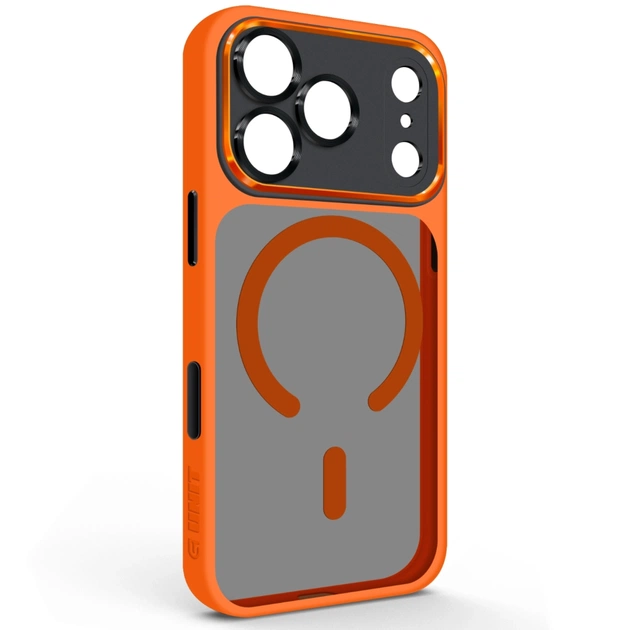 Чехол для мобильного телефона Armorstandart Unit-C MagCase SE Apple iPhone 17 Pro Orange Black (ARM86317) - изображение 1