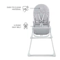 Стульчик для кормления Kinderkraft Binci Light Grey (5902533928019) - уменьшенное изображение 3