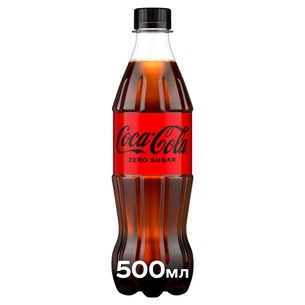 Напій Coca-Cola Zero Безалкогольний сильногазований Без цукру 500 мл (5449000131836) зображення 1